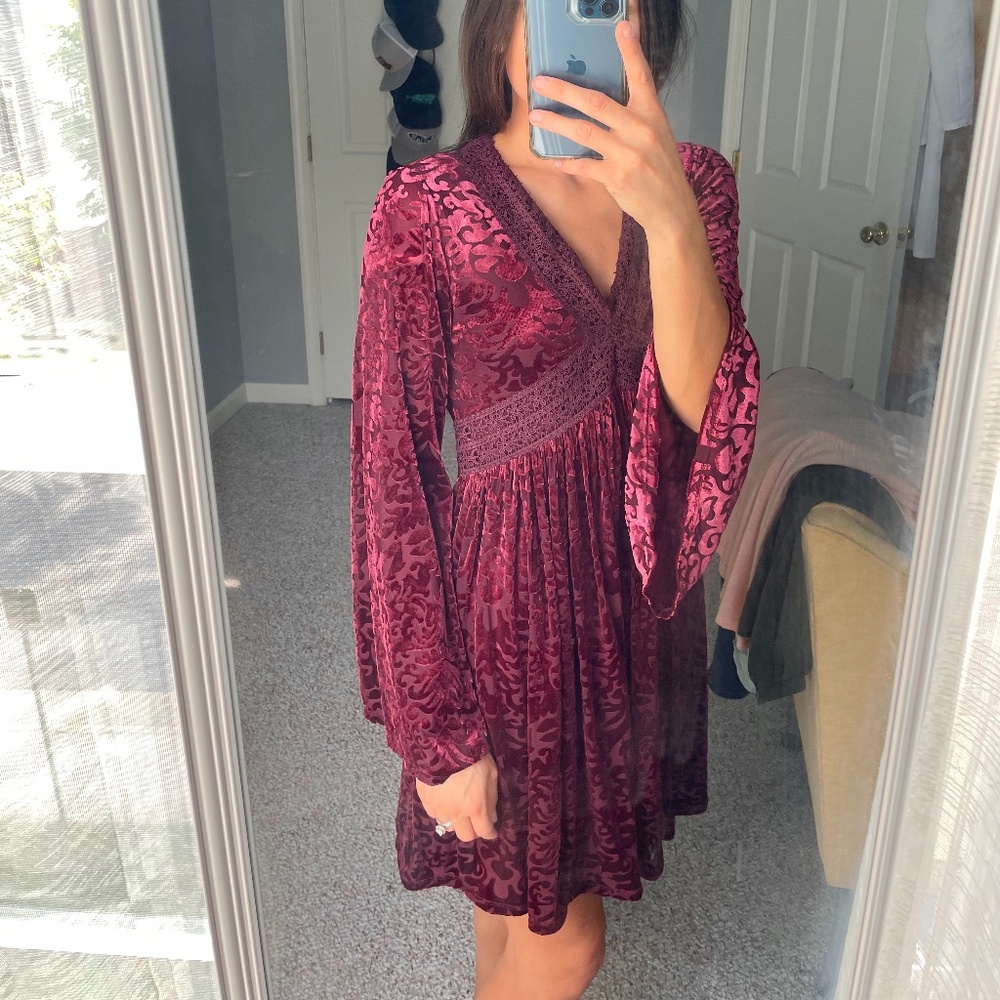 Altar'd State Marin Velvet Dress - Picture 2 of 9